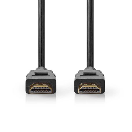 Premium Nagysebességű HDMI ™ kábel Ethernet | HDMI™ Csatlakozó | HDMI™ Csatlakozó | 4K@60Hz | 18 Gbps | 1.50 m | Kerek | PVC | Fekete | Label