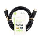 Premium Nagysebességű HDMI ™ kábel Ethernet | HDMI™ Csatlakozó | HDMI™ Csatlakozó | 4K@60Hz | 18 Gbps | 3.00 m | Kerek | PVC | Fekete | Label