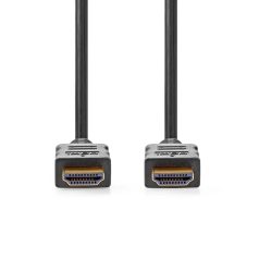   Nagy Sebességű HDMI ™ kábel Ethernet | HDMI™ Csatlakozó | HDMI™ Csatlakozó | 4K@60Hz | ARC | 18 Gbps | 1.50 m | Kerek | PVC | Fekete | Label
