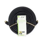 Nagy Sebességű HDMI ™ kábel Ethernet | HDMI™ Csatlakozó | HDMI™ Csatlakozó | 4K@60Hz | ARC | 18 Gbps | 20.0 m | Kerek | PVC | Fekete | Label