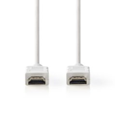   Nagy Sebességű HDMI ™ kábel Ethernet | HDMI™ Csatlakozó | HDMI™ Csatlakozó | 4K@60Hz | ARC | 18 Gbps | 2.00 m | Kerek | PVC | Fehér | Label