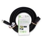 Nagy Sebességű HDMI ™ kábel Ethernet | HDMI™ Csatlakozó | HDMI™ Kimenet | 4K@30Hz | 10.2 Gbps | 5.00 m | Kerek | PVC | Fekete | Label