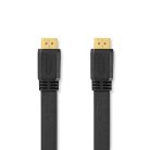 Nagy Sebességű HDMI ™ kábel Ethernet | HDMI™ Csatlakozó | HDMI™ Csatlakozó | 4K@30Hz | 10.2 Gbps | 1.50 m | Lapos | PVC | Fekete | Label