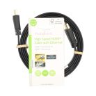 Nagy Sebességű HDMI ™ kábel Ethernet | HDMI™ Csatlakozó | HDMI™ Csatlakozó | 4K@30Hz | 10.2 Gbps | 1.50 m | Lapos | PVC | Fekete | Label
