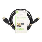 Nagy Sebességű HDMI ™ kábel Ethernet | HDMI™ Csatlakozó | HDMI™ Mini Csatlakozó | 4K@30Hz | 10.2 Gbps | 1.50 m | Kerek | PVC | Fekete | Label