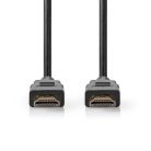 Ultra High Speed ​​HDMI ™ kábel | HDMI™ Csatlakozó | HDMI™ Csatlakozó | 8K@60Hz | 48 Gbps | 1.00 m | Kerek | 6.0 mm | Fekete | Label