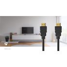 Ultra High Speed ​​HDMI ™ kábel | HDMI™ Csatlakozó | HDMI™ Csatlakozó | 8K@60Hz | 48 Gbps | 2.00 m | Kerek | 6.5 mm | Fekete | Label