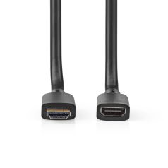   Ultra High Speed ​​HDMI ™ kábel | HDMI™ Csatlakozó | HDMI™ Kimenet | 8K@60Hz | 48 Gbps | 1.00 m | Kerek | 7.9 mm | Fekete | Label