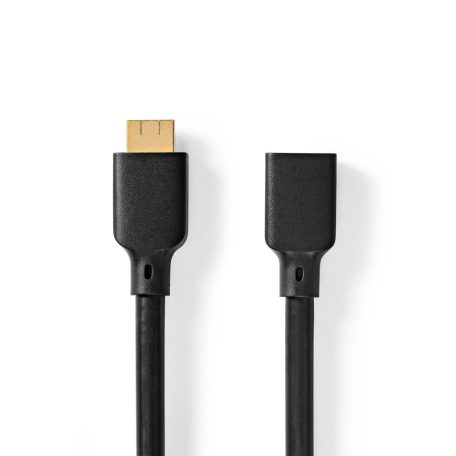 Ultra High Speed ​​HDMI ™ kábel | HDMI™ Csatlakozó | HDMI™ Kimenet | 8K@60Hz | 48 Gbps | 2.00 m | Kerek | 7.9 mm | Fekete | Label
