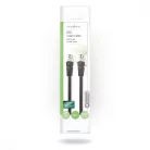 BNC Video kábel | BNC Dugasz | BNC Dugasz | Nikkelezett | 75 Ohm | 1.00 m | Kerek | PVC | Fekete | Műanyag Zacskó