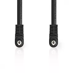   Audio Video kábel | 3.5 mm Dugasz | 3.5 mm Dugasz | Nikkelezett | 2.00 m | Kerek | PVC | Fekete