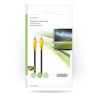 Kompozit Video kábel | RCA Dugasz | RCA Dugasz | Nikkelezett | 480p | 5.00 m | Kerek | PVC | Fekete | Műanyag Zacskó