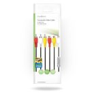 Kompozit Video kábel | 3x RCA Dugasz | 3x RCA Aljzat | Nikkelezett | 480p | 5.00 m | Kerek | PVC | Fekete | Boríték