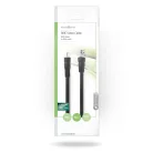 BNC Video kábel | BNC Dugasz | RCA Dugasz | Nikkelezett | 75 Ohm | 3.00 m | Kerek | PVC | Fekete | Boríték