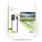 SCART Switchbox | SCART Dugasz | 3x SCART Aljzat | Nikkelezett | Maximális felbontás: 1024x576 | 0.50 m | Kerek | PVC | Fekete | Boríték