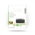 SCART adapter | SCART Aljzat | SCART Aljzat | Nikkelezett | Egyenes | ABS | Fekete | 1 db | Boríték
