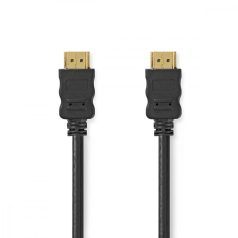   Nagy Sebességű HDMI ™ kábel Ethernet | HDMI™ Csatlakozó | HDMI™ Csatlakozó | 4K@30Hz | ARC | 10.2 Gbps | 10.0 m | Kerek | PVC | Fekete | Boríték