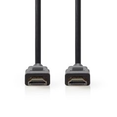   Premium Nagysebességű HDMI ™ kábel Ethernet | HDMI™ Csatlakozó | HDMI™ Csatlakozó | 4K@60Hz | 18 Gbps | 1.00 m | Kerek | PVC | Fekete | Boríték