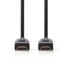 Premium Nagysebességű HDMI ™ kábel Ethernet | HDMI™ Csatlakozó | HDMI™ Csatlakozó | 4K@60Hz | 18 Gbps | 2.00 m | Kerek | PVC | Fekete | Boríték