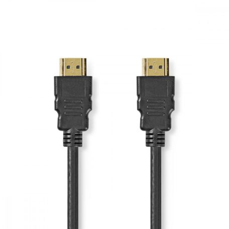 Premium Nagysebességű HDMI ™ kábel Ethernet | HDMI™ Csatlakozó | HDMI™ Csatlakozó | 4K@60Hz | 18 Gbps | 3.00 m | Kerek | PVC | Fekete | Műanyag Zacskó