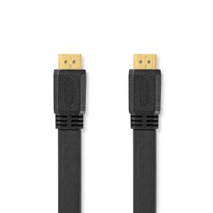   Nagy Sebességű HDMI ™ kábel Ethernet | HDMI™ Csatlakozó | HDMI™ Csatlakozó | 4K@30Hz | 10.2 Gbps | 2.00 m | Lapos | PVC | Fekete | Boríték