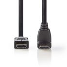 Nagy Sebességű HDMI ™ kábel Ethernet | HDMI™ Csatlakozó | HDMI™ Csatlakozó | 4K@30Hz | 10.2 Gbps | 1.50 m | Kerek | PVC | Fekete | Boríték