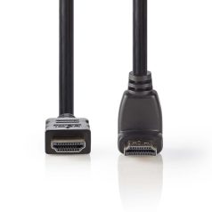   Nagy Sebességű HDMI ™ kábel Ethernet | HDMI™ Csatlakozó | HDMI™ Csatlakozó | 4K@30Hz | 10.2 Gbps | 1.50 m | Kerek | PVC | Fekete | Boríték