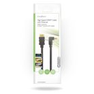 Nagy Sebességű HDMI ™ kábel Ethernet | HDMI™ Csatlakozó | HDMI™ Csatlakozó | 4K@30Hz | 10.2 Gbps | 1.50 m | Kerek | PVC | Fekete | Boríték