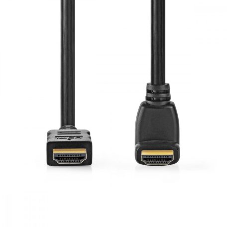 Nagy Sebességű HDMI ™ kábel Ethernet | HDMI™ Csatlakozó | HDMI™ Csatlakozó | 4K@30Hz | 10.2 Gbps | 1.50 m | Kerek | PVC | Fekete | Műanyag Zacskó