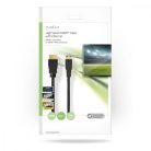 Nagy Sebességű HDMI ™ kábel Ethernet | HDMI™ Csatlakozó | HDMI™ Mini Csatlakozó | 4K@30Hz | 10.2 Gbps | 5.00 m | Kerek | PVC | Fekete | Boríték