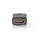 HDMI™ adapter | HDMI™ Aljzat | HDMI™ Aljzat | Aranyozott | Egyenes | ABS | Fekete | 1 db | Műanyag Zacskó