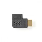 HDMI™ adapter | HDMI™ Csatlakozó | HDMI™ Aljzat | Aranyozott | Bal Könyök | ABS | Fekete | 1 db | Boríték