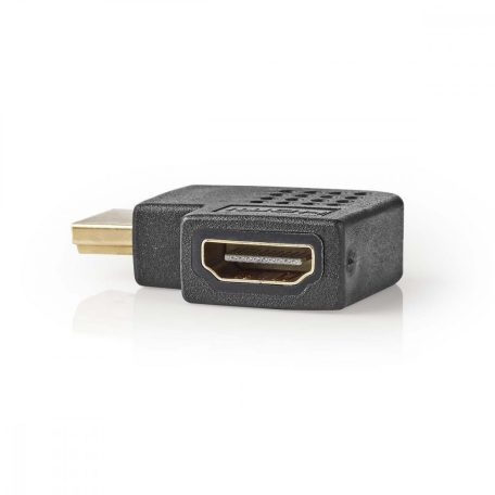 HDMI™ adapter | HDMI™ Csatlakozó | HDMI™ Aljzat | Aranyozott | Bal Könyök | ABS | Fekete | 1 db | Boríték