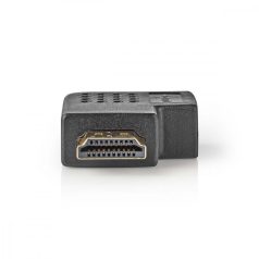   HDMI™ adapter | HDMI™ Csatlakozó | HDMI™ Kimenet | Aranyozott | Jobb Könyök | ABS | Fekete | 1 db | Műanyag Zacskó