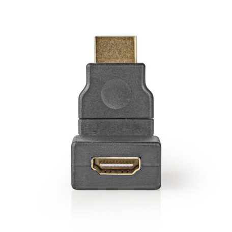 HDMI™ adapter | HDMI™ Csatlakozó | HDMI™ Kimenet | Aranyozott | Forgó | ABS | Fekete | 1 db | Boríték