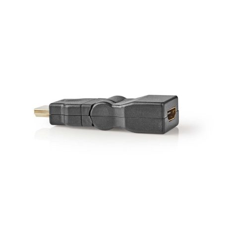 HDMI™ adapter | HDMI™ Csatlakozó | HDMI™ Kimenet | Aranyozott | Forgó | ABS | Fekete | 1 db | Boríték