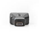 HDMI™ adapter | HDMI™ Micro Csatlakozó | HDMI™ Kimenet | Aranyozott | Egyenes | ABS | Fekete | 1 db | Műanyag Zacskó