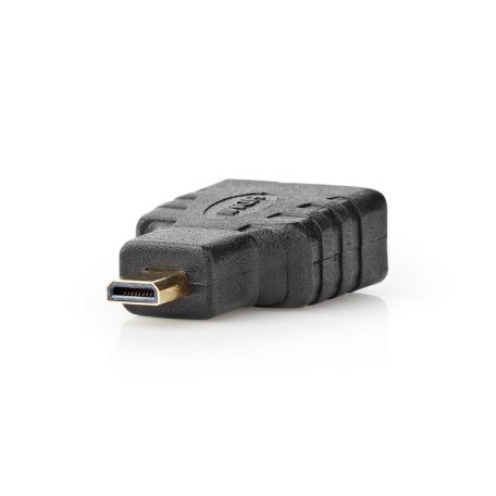 HDMI™ adapter | HDMI™ Micro Csatlakozó | HDMI™ Kimenet | Aranyozott | Egyenes | ABS | Fekete | 1 db | Műanyag Zacskó
