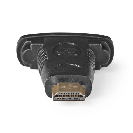 HDMI™ adapter | HDMI™ Csatlakozó | DVI-D 24+1-Pin Aljzat | Aranyozott | Egyenes | ABS | Fekete | 1 db | Műanyag Zacskó