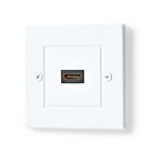 HDMI™ Fali Doboz | 1x HDMI™ Female | 4K@60Hz | HDMI™ Kimenet | Fekete | 18 Gbps | Aranyozott | Boríték