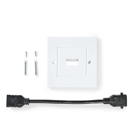 HDMI™ Fali Doboz | 1x HDMI™ Female | 4K@60Hz | HDMI™ Kimenet | Fekete | 18 Gbps | Aranyozott | Boríték