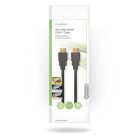 Ultra High Speed ​​HDMI ™ kábel | HDMI™ Csatlakozó | HDMI™ Csatlakozó | 8K@60Hz | 48 Gbps | 1.00 m | Kerek | 6.0 mm | Fekete | Boríték