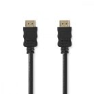 Nagy Sebességű HDMI ™ kábel Ethernet | HDMI™ Csatlakozó | HDMI™ Csatlakozó | 4K@30Hz | ARC | 10.2 Gbps | 0.50 m | Kerek | PVC | Fekete | Papírfüles