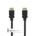Nagy Sebességű HDMI ™ kábel Ethernet | HDMI™ Csatlakozó | HDMI™ Csatlakozó | 4K@30Hz | ARC | 10.2 Gbps | 0.50 m | Kerek | PVC | Fekete | Papírfüles