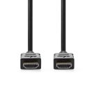 Nagy Sebességű HDMI ™ kábel Ethernet | HDMI™ Csatlakozó | HDMI™ Csatlakozó | 4K@30Hz | ARC | 10.2 Gbps | 1.50 m | Kerek | PVC | Fekete | Papírfüles