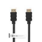 Nagy Sebességű HDMI ™ kábel Ethernet | HDMI™ Csatlakozó | HDMI™ Csatlakozó | 4K@30Hz | ARC | 10.2 Gbps | 1.50 m | Kerek | PVC | Fekete | Papírfüles