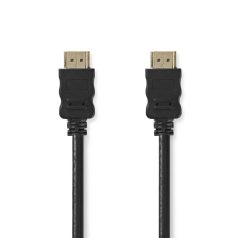   Nagy Sebességű HDMI ™ kábel Ethernet | HDMI™ Csatlakozó | HDMI™ Csatlakozó | 4K@30Hz | ARC | 10.2 Gbps | 30.0 m | Kerek | PVC | Fekete | Papírfüles