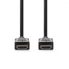 Nagy Sebességű HDMI ™ kábel Ethernet | HDMI™ Csatlakozó | HDMI™ Csatlakozó | 4K@30Hz | ARC | 10.2 Gbps | 7.50 m | Kerek | PVC | Fekete | Papírfüles