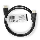 Nagy Sebességű HDMI ™ kábel Ethernet | HDMI™ Csatlakozó | HDMI™ Csatlakozó | 1080p@60Hz | 10.2 Gbps | 1.00 m | Kerek | PVC | Fekete | Papírfüles