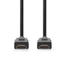 Nagy Sebességű HDMI ™ kábel Ethernet | HDMI™ Csatlakozó | HDMI™ Csatlakozó | 1080p@60Hz | 10.2 Gbps | 2.00 m | Kerek | PVC | Fekete | Papírfüles